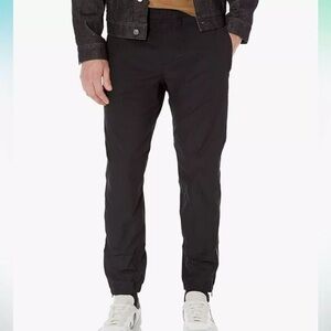 Vince thick black patterned classy joggers with great pockets and ankle zippers